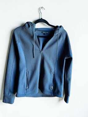 Swiss Tech Slate Blue Hooded Zip Jacket Womens Size M (8-10)